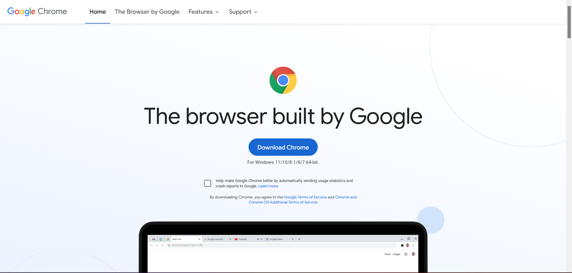 Chrome website