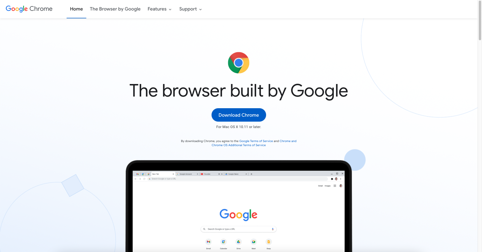 Download Chrome webpage