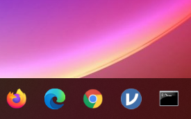 Chrome pinned on Windows taskbar