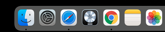 MacOS taskbar